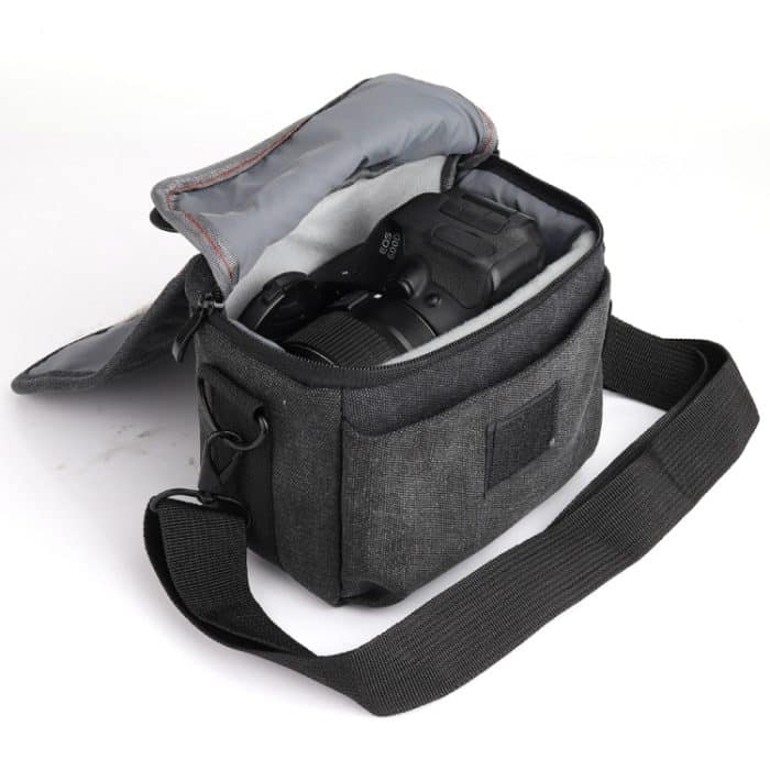 Universelle DSLR-Kamera-Umhängetasche, Fotohandtasche aus Segeltuch, Außenmaße: 19 x 17 x 10 mm – Bild 3