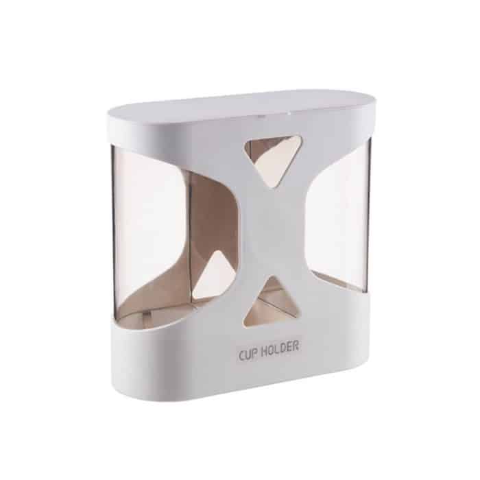 Free Punching Staubdichter und wasserdichter, an der Wand montierter Doppelbecherhalter und Einweg-Becherhalter, Double Cup Holder – Bild 2
