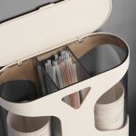 Free Punching Staubdichter und wasserdichter, an der Wand montierter Doppelbecherhalter und Einweg-Becherhalter, Double Cup Holder – Bild 4