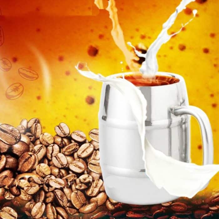 Edelstahl Bierbecher Tassen Camping im Freien Western Tee Kaffeetasse Isolierte tragbare Wasserbecher Trinkgeschirr mit Griff – Bild 6