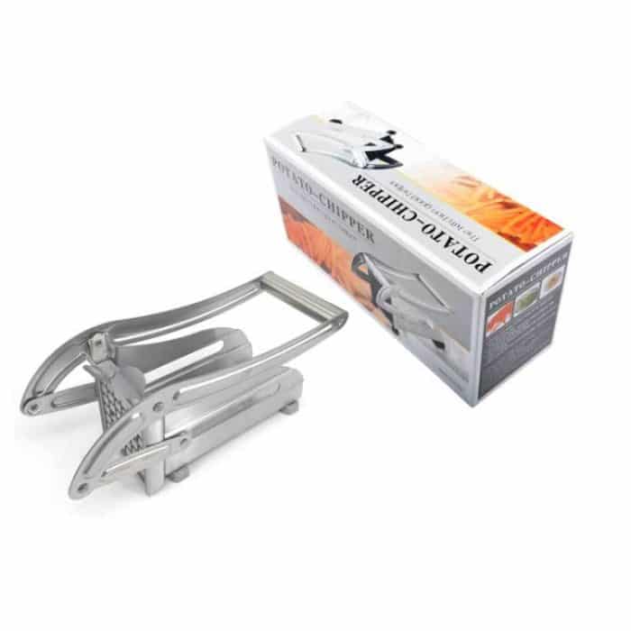 Edelstahl Handbuch Pommes Frites Slicer Kartoffelhacker Chip Cutter Chopper Maker – Bild 6