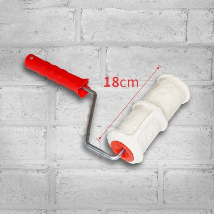 8 Zoll Imitation Ziegel Muster Walze Prägewalze Diatomeen Schlamm Bauwerkzeug – Bild 4