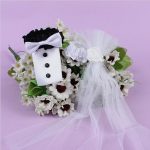 Ein Paar Braut und Bräutigam Kleiderbecher Dekoration Hochzeitszubehör – Bild 2