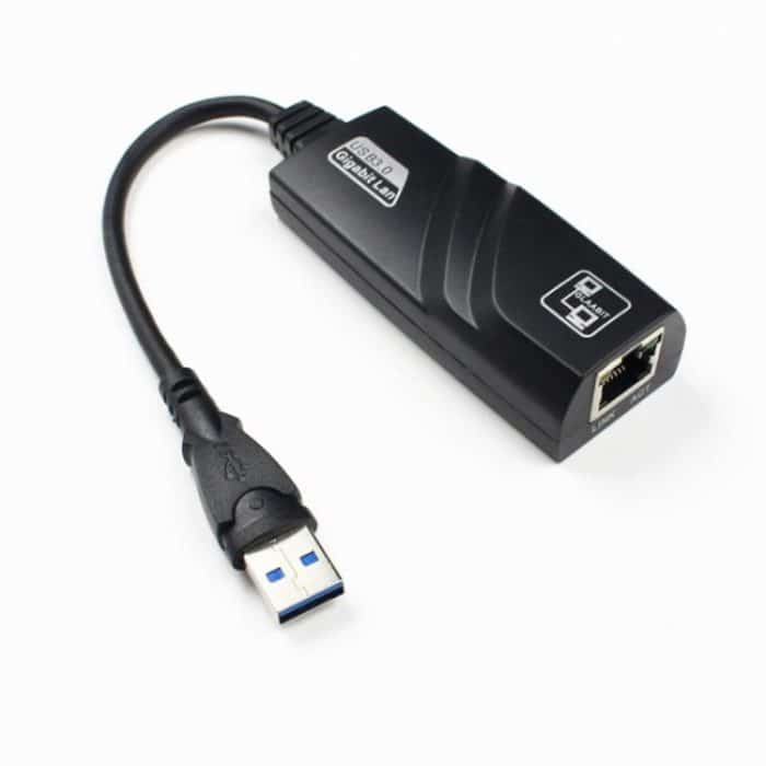 TBD04063168.jpg 2 PCS USB3.0 Gigabit-Netzwerkkarte Laptop Externe verkabelte USB-zu-RJ45-Netzwerkkabelschnittstelle – Bild 1