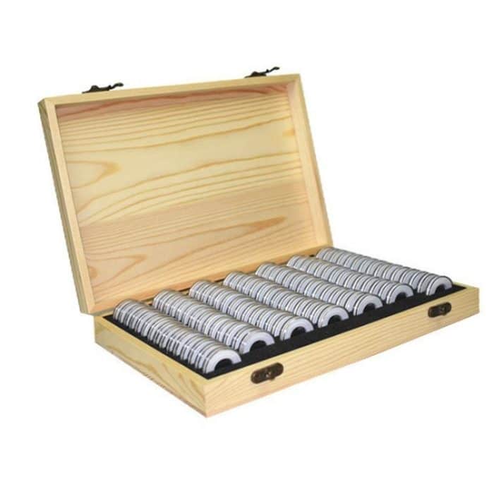 TBD0407906201A.jpg 2 Stück 100 Gedenkmünzen-Schutzboxen, Münzsammlung, Münzaufbewahrungsbox, Coin Storage Box – Bild 1