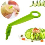 10 STÜCKE Obst Gemüse Manuelle Spiralklinge Slicer Kartoffelturmmesser – Bild 3