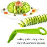 10 STÜCKE Obst Gemüse Manuelle Spiralklinge Slicer Kartoffelturmmesser – Bild 4