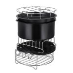 9 Zoll 12 in 1 Backofen Friteuse Pan Air Fryer Zubehör für 5.3QT-6.8QTup – Bild 2