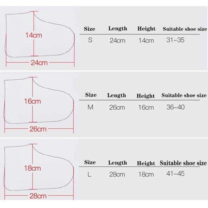 2 Paar wasserdichter Schuhüberzug, Regenmantel, rutschfest, wiederverwendbar, Silikon-Einlegesohle, Schuhüberzug für Regenschuhe, S, M, L – Bild 5