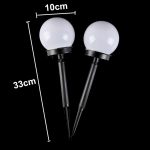 2 Stück wasserdichte Außenbirne, Solar-Bodenlicht, Rasen- und Landschaftsdekoration – Bild 6