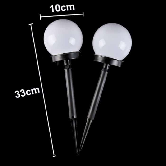 2 Stück wasserdichte Außenbirne, Solar-Bodenlicht, Rasen- und Landschaftsdekoration – Bild 6