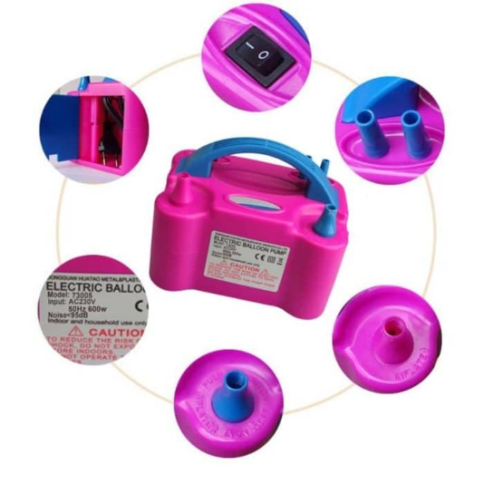 Tragbare Ballon Doppelloch Luftpumpe Elektrische Pumpe National Standard – Bild 5