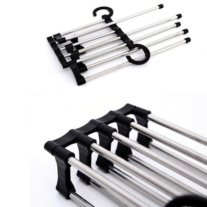 Multifunktionaler 5-in-1-Teleskop-Klappschrank für magische Hosen, 5 in 1 Telescopic Rack – Bild 4
