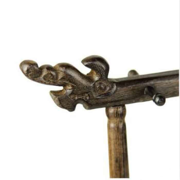 Hölzerner chinesischer Bürstenstift-hängender Wasserhahn-Bürstenhalter 6 hängende 12-Stift-Kalligraphiezubehör – Bild 3