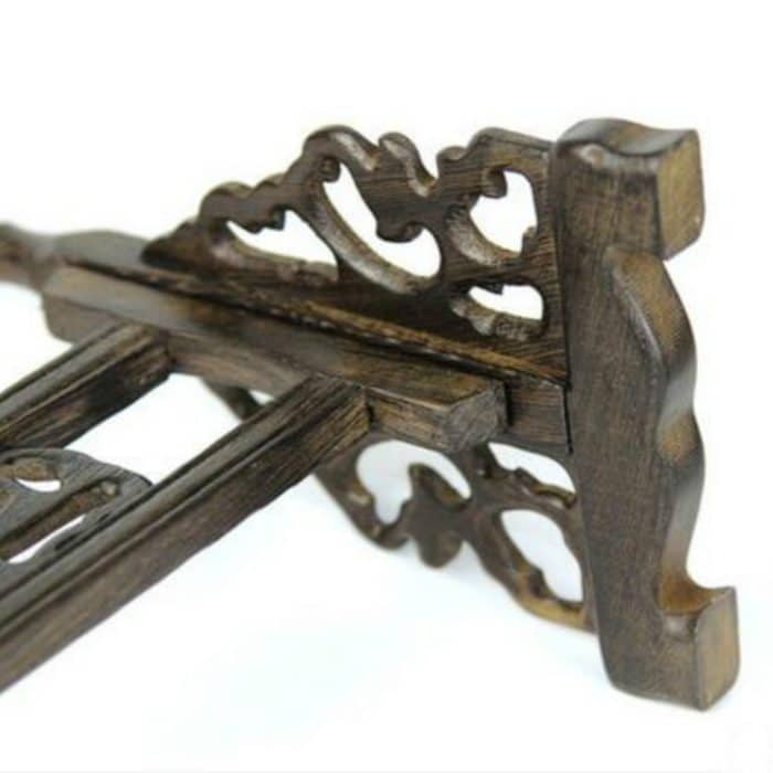 Hölzerner chinesischer Bürstenstift-hängender Wasserhahn-Bürstenhalter 6 hängende 12-Stift-Kalligraphiezubehör – Bild 4