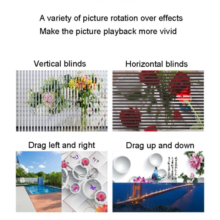 DPF-1201 12 Zoll 1280x800 Auflösung Wand-Werbemaschine LCD Elektronischer Bilderrahmen, US Plug, EU Plug, UK Plug, AU Plug – Bild 7