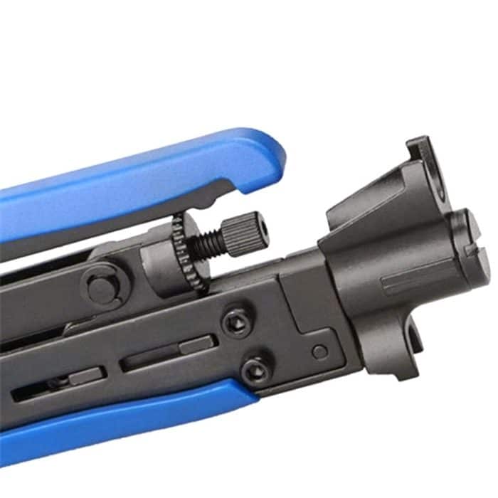 548A Koaxialkabel TV-Kabel F Kopf RG59 / 6/11 Crimpzange – Bild 3