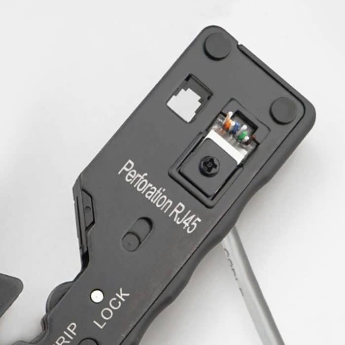 Multifunktionale Sieben-Typ-Durchgangsloch-Kristallkopf 6P8P-Drahtentfernungs-Netzwerkwerkzeug Extrusions-Crimp-Draht-Netzwerkkabelzange – Bild 5