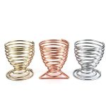 5PCS Kürbis Wasser Tropfen Make-up Ei Puff Tablett Lagerung Rack Schwamm Ei Metall Halter – Bild 5