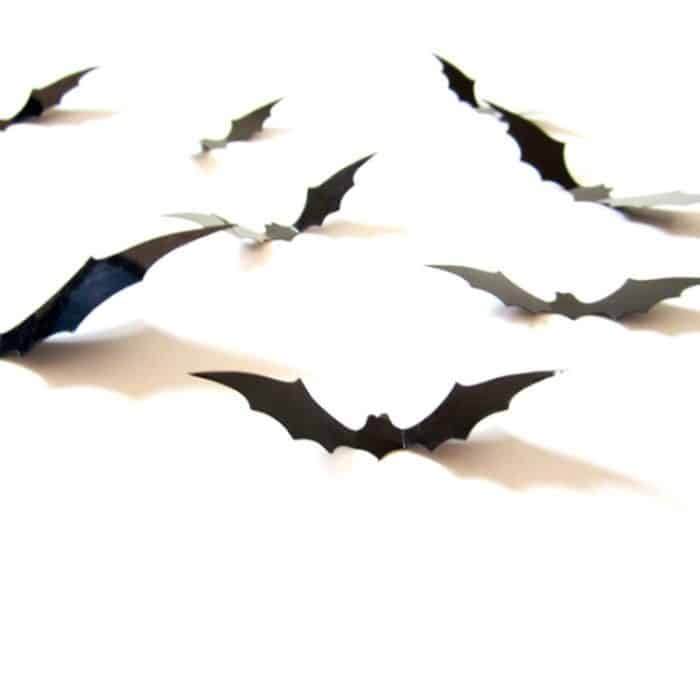 10 Sätze Halloween Stereo Wandaufkleber Simulation Fledermaus Aufkleber – Bild 2