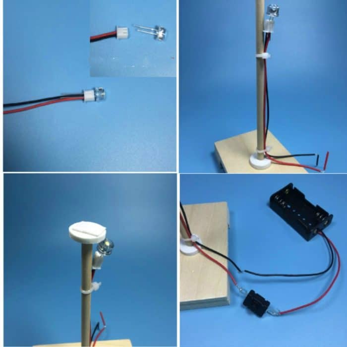 Kreative DIY kleine Tischlampe Technologie Kleinproduktion Primary School Students Manuelle Materialwissenschaft Experiment – Bild 4