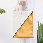 Doppelschichtige Leinwand-Dokumentendatei-Unterstützung, Büro, Schule, Einkaufstasche, Organizer-Tasche, A4, kreative Reißverschluss-Aufbewahrungstasche