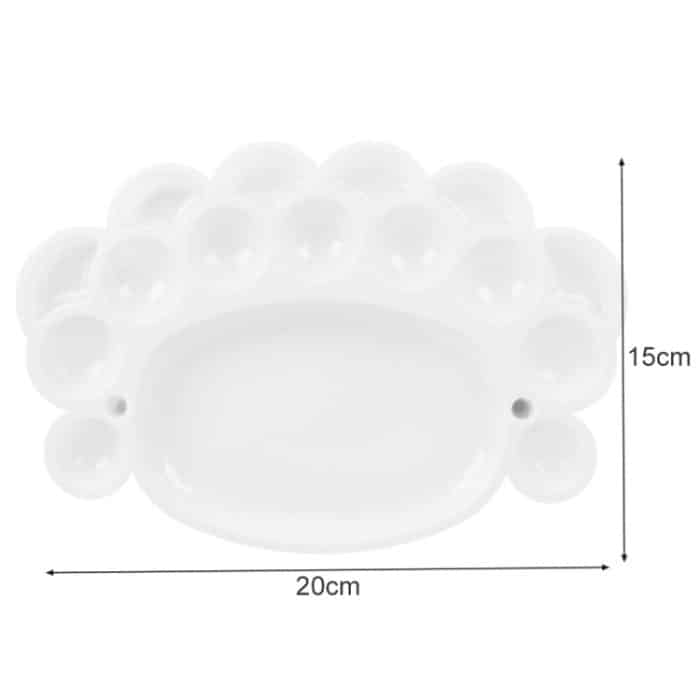 2 Stück 15 Grid Big Feet Farbpalette Pastic Color Painting Supplies – Bild 2