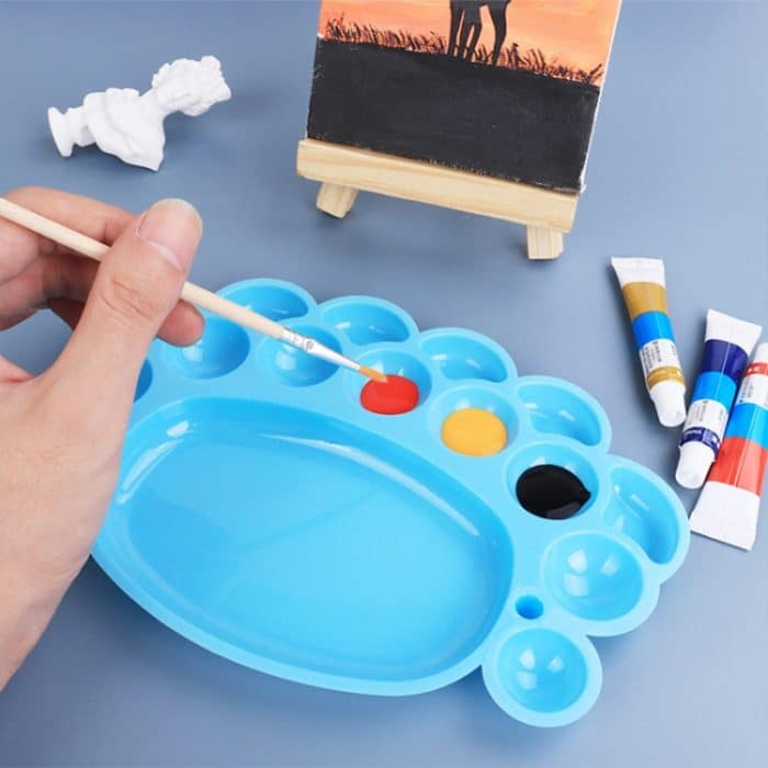 2 Stück 15 Grid Big Feet Farbpalette Pastic Color Painting Supplies – Bild 6