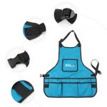 PENGGONG Wasserdichte Gartenschürze aus Segeltuch, Werkzeugtasche, Elektriker-Werkzeug-Organizer für Werkzeugkasten, Grey, ArmyGreen, Blue, Black – Bild 5