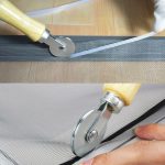 Holz Metall Bildschirm Fenster Spline Roller Gaze Rad Fenster Install Tool