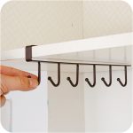 2 Stück Haken Lagerregal Tassenhandtuchhalter Badezimmer Küchenschrank Organizer – Bild 5