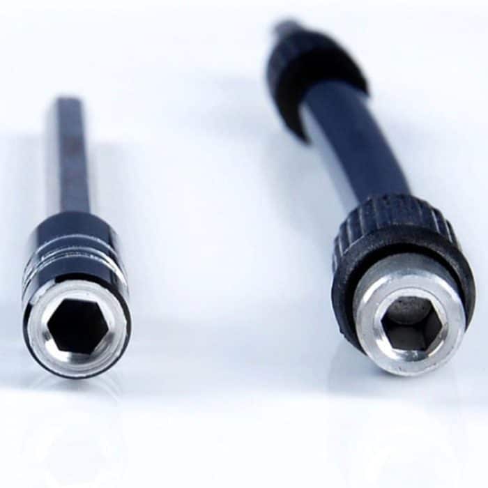 Sechskant-Antriebsbit zum Biegen von Universal-Schlauchpfostenschraubendrehern mit langer Stange, Black – Bild 3