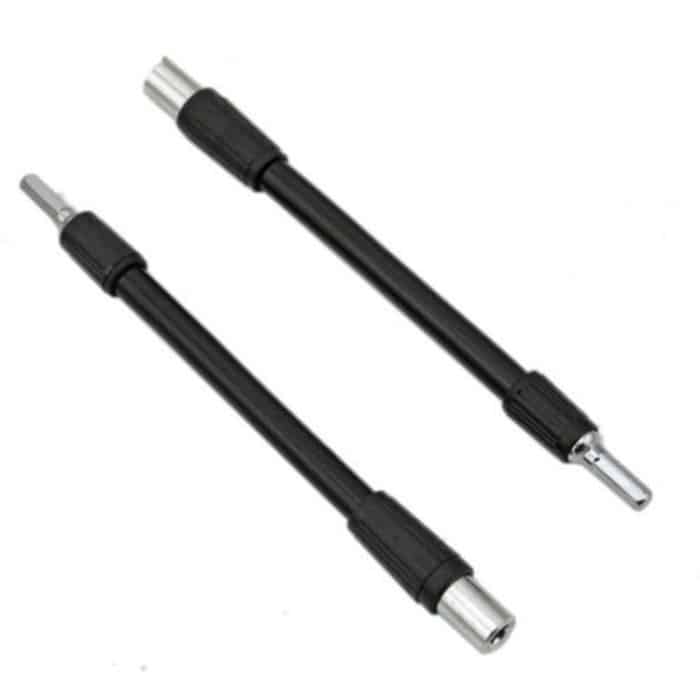 Sechskant-Antriebsbit zum Biegen von Universal-Schlauchpfostenschraubendrehern mit langer Stange, Black – Bild 5