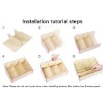 2 Stück hölzerne Konferenz-, Klassenzimmer-, Handy-Organizer-Desktop-Aufbewahrungsbox, White Oak 24 Grid – Bild 6