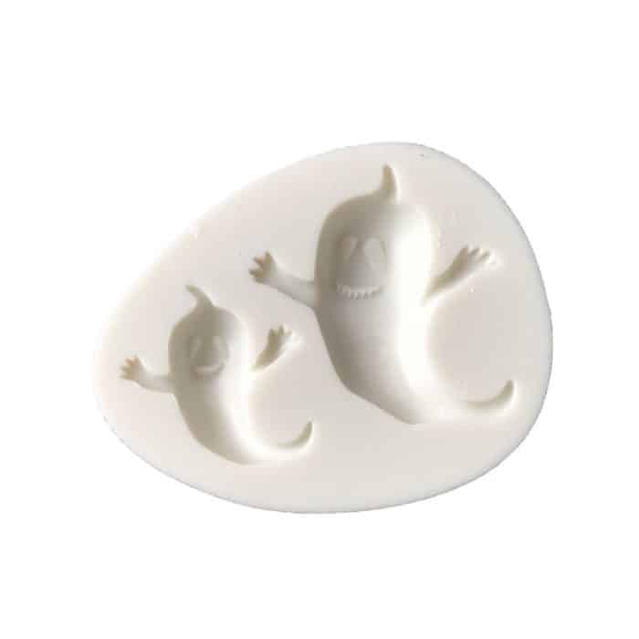 5 PCS Halloween Serie Ghost Silikonform Fondant DIY Soft Clay Mould – Bild 2