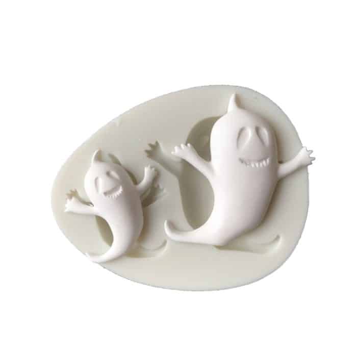 5 PCS Halloween Serie Ghost Silikonform Fondant DIY Soft Clay Mould – Bild 3