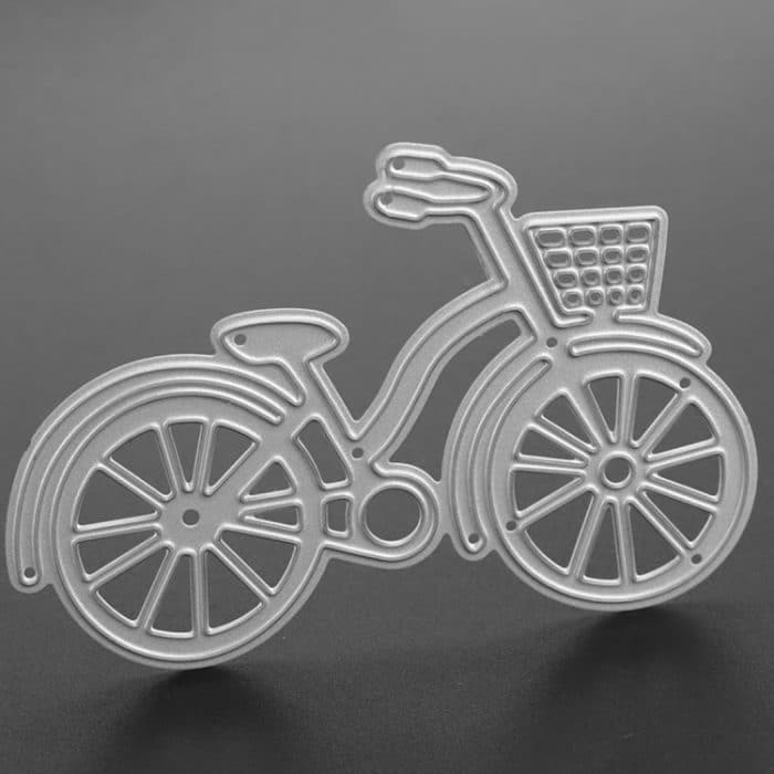 Fahrrad Metall Stanzform Stahlgeflecht DIY Scrapbooking Dekoration Handwerk Album Prägung, 92×62mm – Bild 1