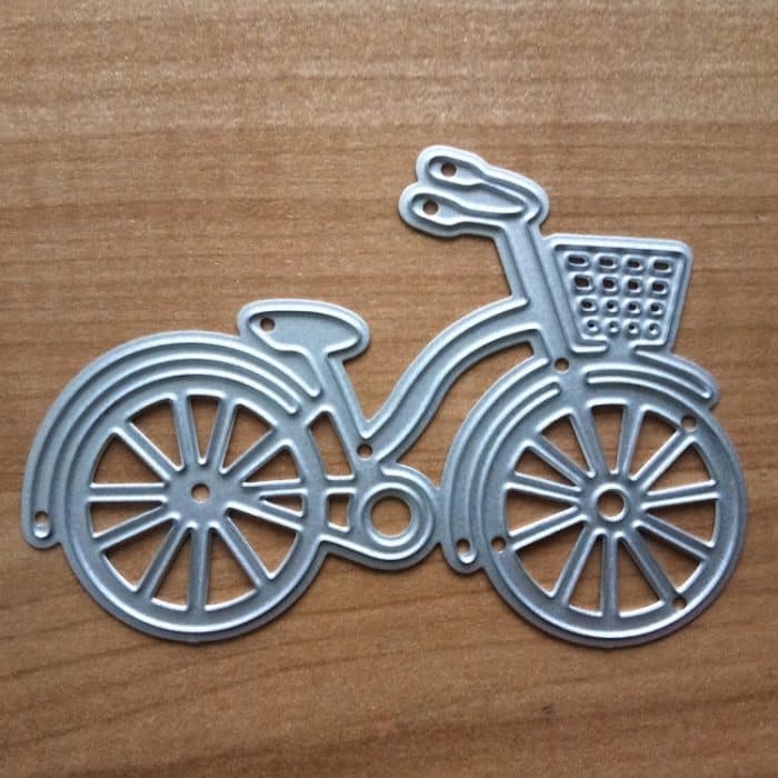 Fahrrad Metall Stanzform Stahlgeflecht DIY Scrapbooking Dekoration Handwerk Album Prägung, 92×62mm – Bild 2