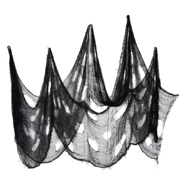 TBD0418914703.jpg Halloween Horror Dekorationen Gaze Spukhaus Szene Arrangement Requisiten, Tablecloth, Blood Hand Printed Gauze, Black Hole Cloth, Thick Yarn Curtain, Thin Yarn Curtain – Bild 1