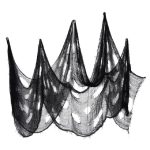 Halloween Horror Dekorationen Gaze Spukhaus Szene Arrangement Requisiten, Tablecloth, Blood Hand Printed Gauze, Black Hole Cloth, Thick Yarn Curtain, Thin Yarn Curtain – Bild 2