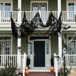Halloween Horror Dekorationen Gaze Spukhaus Szene Arrangement Requisiten, Tablecloth, Blood Hand Printed Gauze, Black Hole Cloth, Thick Yarn Curtain, Thin Yarn Curtain – Bild 4