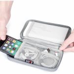 BUBM Digitales Ladegerät, USB-Datenkabel-Organizer, Aufbewahrungstasche, Kopfhörerkabel, Powerbank, Reiseetui – Bild 4