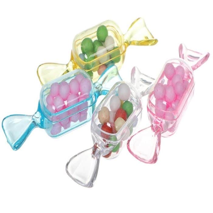 10 Teile/satz Transparente Kreative Candy Box Kleine Candy-förmige Mini Kunststoff Box – Bild 3