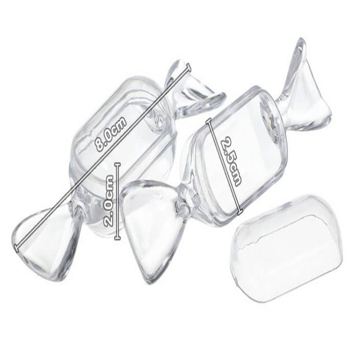 10 Teile/satz Transparente Kreative Candy Box Kleine Candy-förmige Mini Kunststoff Box – Bild 5