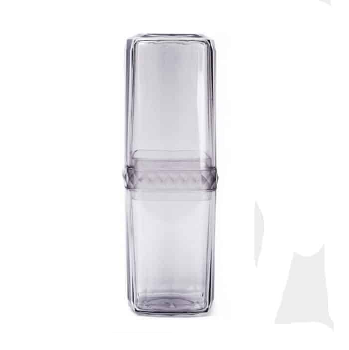 2-in-1-Reisewaschset, Multifunktions-Reisewaschbecher, Zahnpasta, Zahnbürste, geteilte Flasche, Aufbewahrungsbox – Bild 2