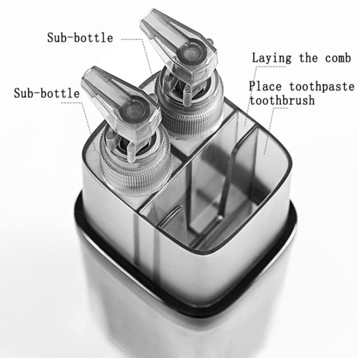 2-in-1-Reisewaschset, Multifunktions-Reisewaschbecher, Zahnpasta, Zahnbürste, geteilte Flasche, Aufbewahrungsbox – Bild 4