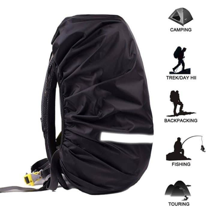 Reflektierendes Licht, wasserdicht, staubdicht, Rucksack-Regenschutz, tragbare ultraleichte Umhängetasche, Schutzabdeckung, XS, S, M, L – Bild 6
