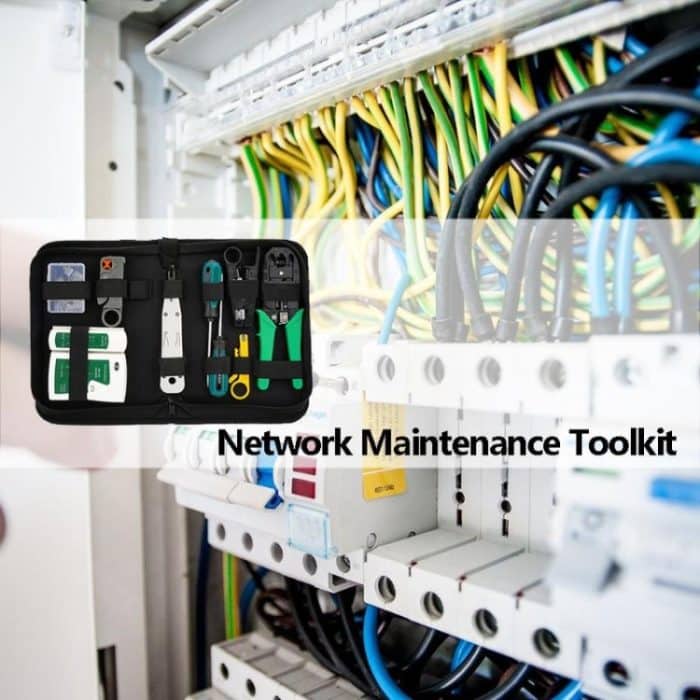 Dreizweck-Netzwerkkabelklemmen-Tester-Handwerkzeugset Heimnetzwerk-Reparaturset – Bild 9