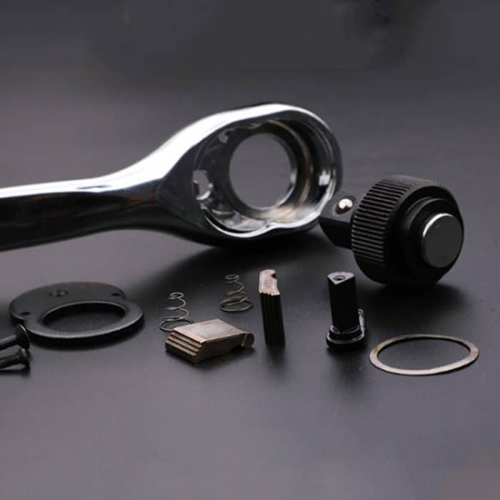 TUOSEN Schnellspann-Steckschlüssel, Ratschenschlüssel mit gebogenem Griff, S, M, L – Bild 3