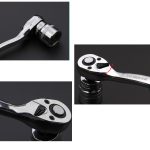 TUOSEN Schnellspann-Steckschlüssel, Ratschenschlüssel mit gebogenem Griff, S, M, L – Bild 5